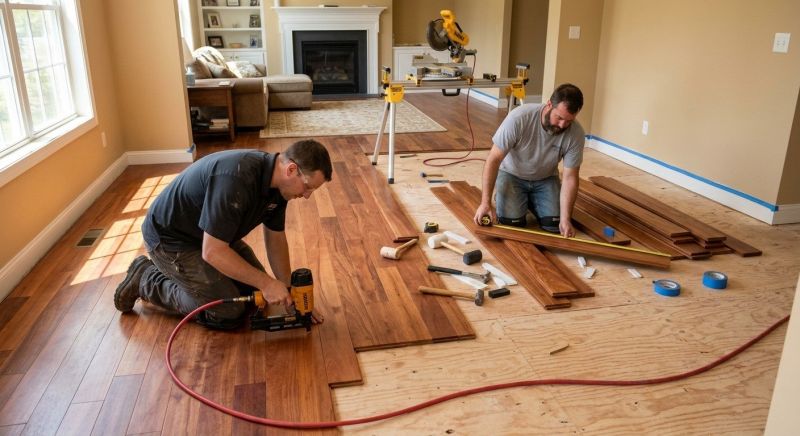 Cherry Floor Installation in Norcross, GA