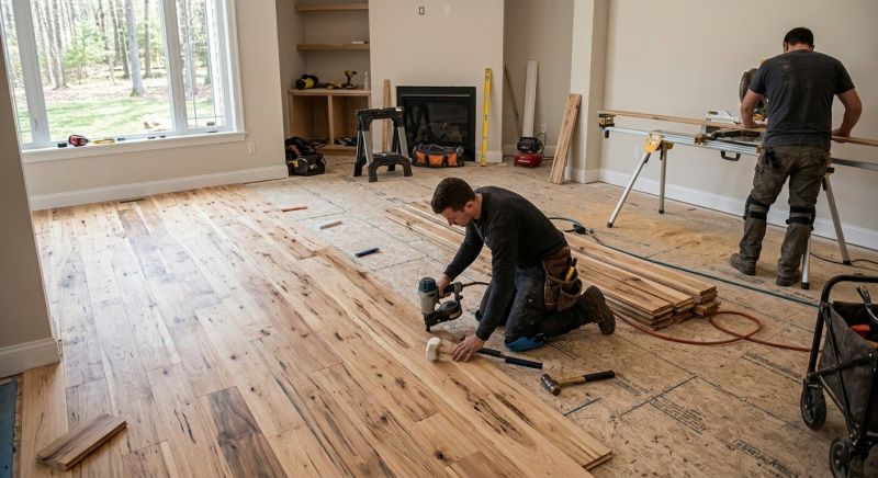 Hickory Floor Installation in Suwanee, GA