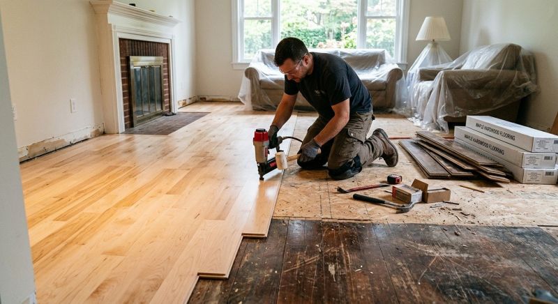 Maple Flooring Installation in Grayson, GA