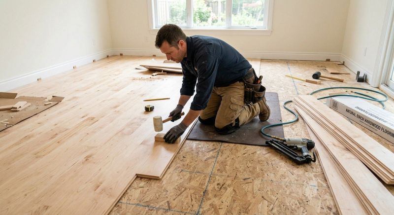 Maple Flooring Installation in Lawrenceville, GA