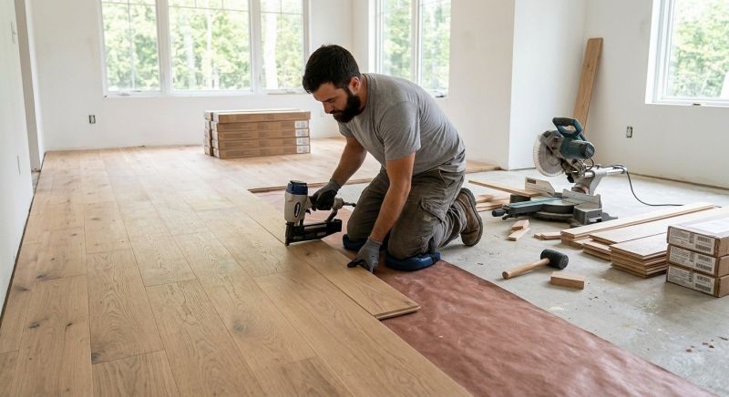 Oak Floor Installation in Hall County, GA