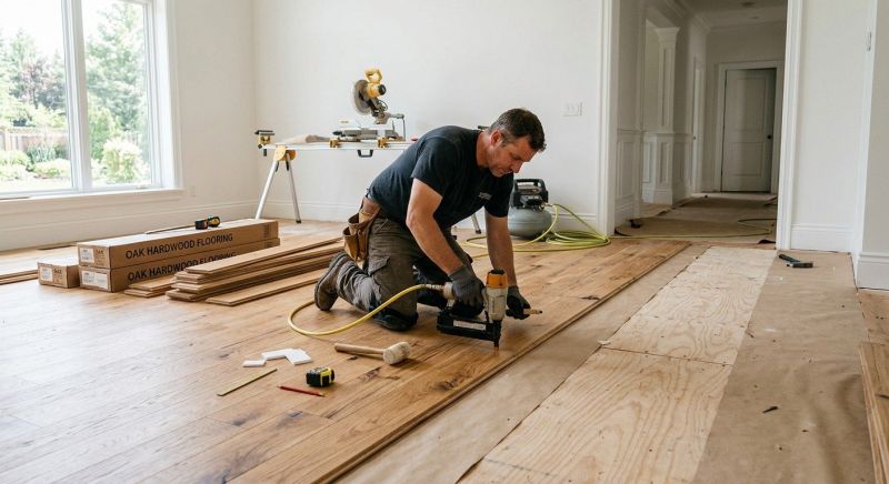 Oak Floor Installation in Hall County, GA