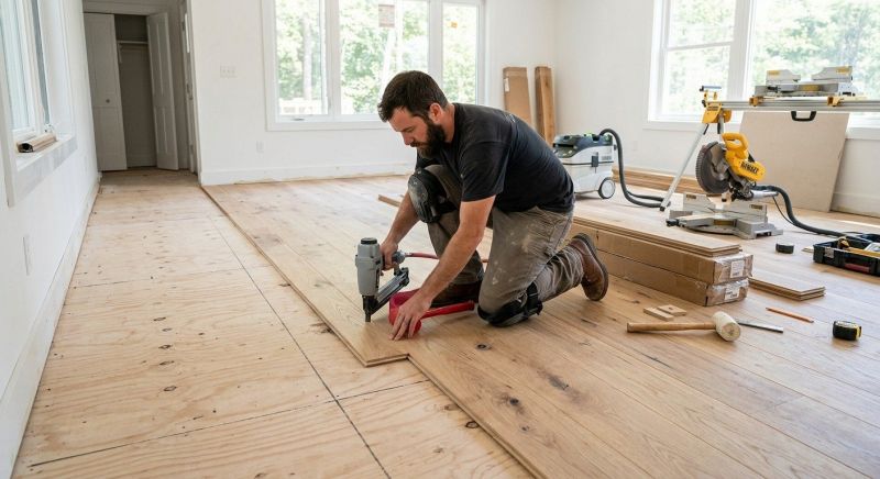 Oak Floor Installation in Hall County, GA