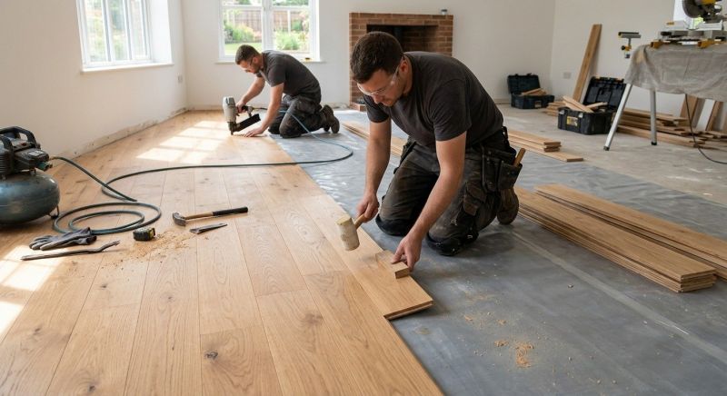 Oak Floor Installation in Lilburn, GA