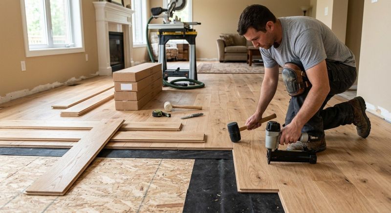 Oak Floor Installation in Roswell, GA