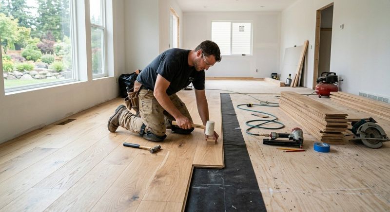 Oak Floor Installation in Snellville, GA