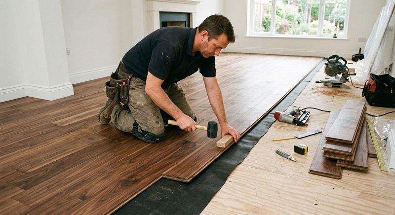 Walnut Flooring Installation in Suwanee, GA