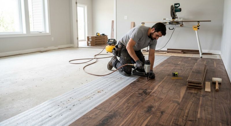 Walnut Flooring Installation in Suwanee, GA