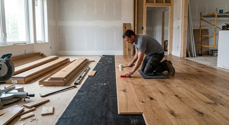 Wide Plank Floor Installation in Suwanee, GA
